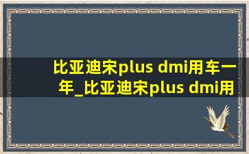 比亚迪宋plus dmi用车一年_比亚迪宋plus dmi用车注意事项